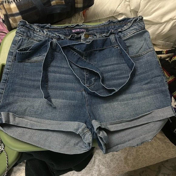 Bkue spice paper bag short w belt - Picture 1 of 2